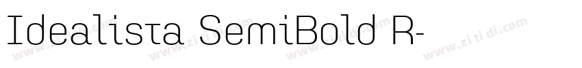 Idealista SemiBold R字体转换